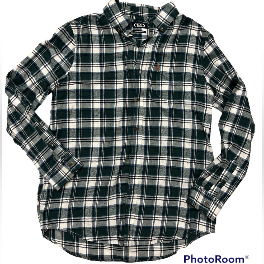 Chaps Performance plaid green